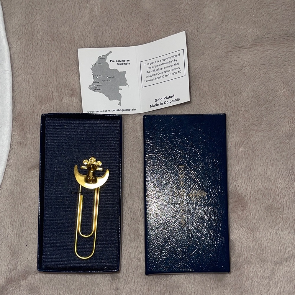 Gold Plated Bookmark Clip